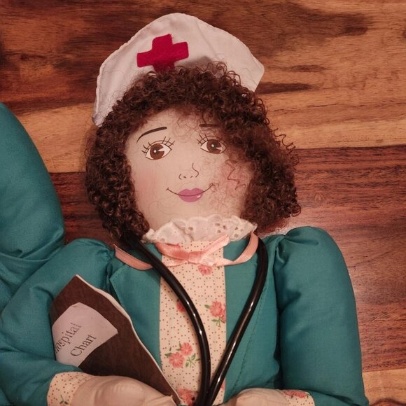 Puppets, 1997 Bag Lady Dolls, Nurses & Police, 24" Long, set of 3 - Picture 8 of 9